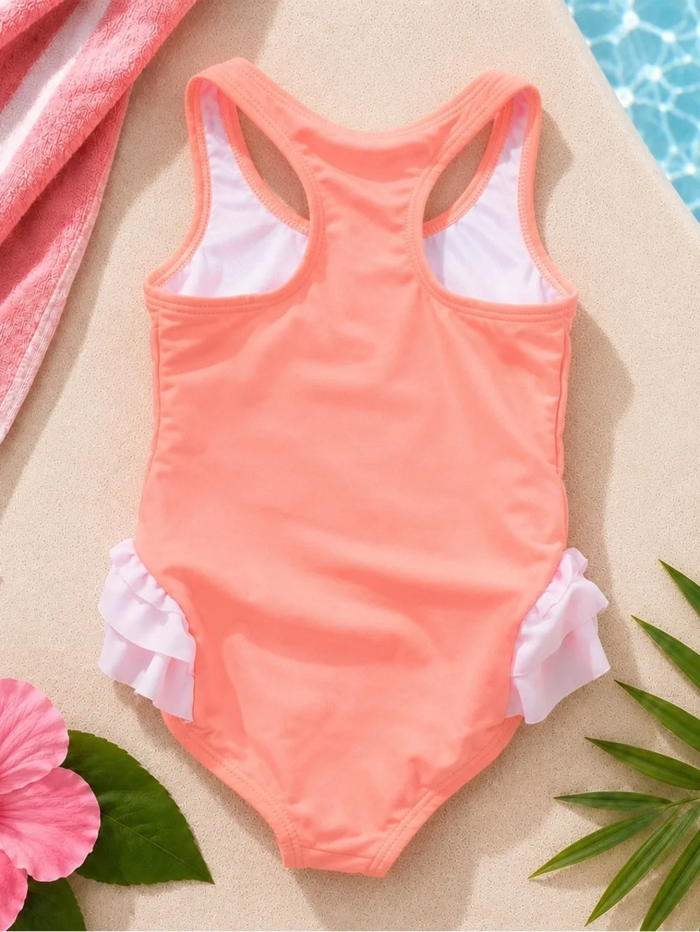 Like New Carter’s Girls Coral Flamingo One-Piece Swimsuit | Size 18 Months